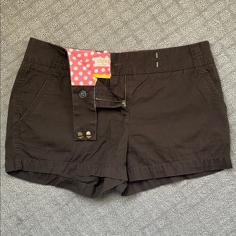 JCrew Chino Shorts Brown Women’s Size 6 - Picture 4 of 4